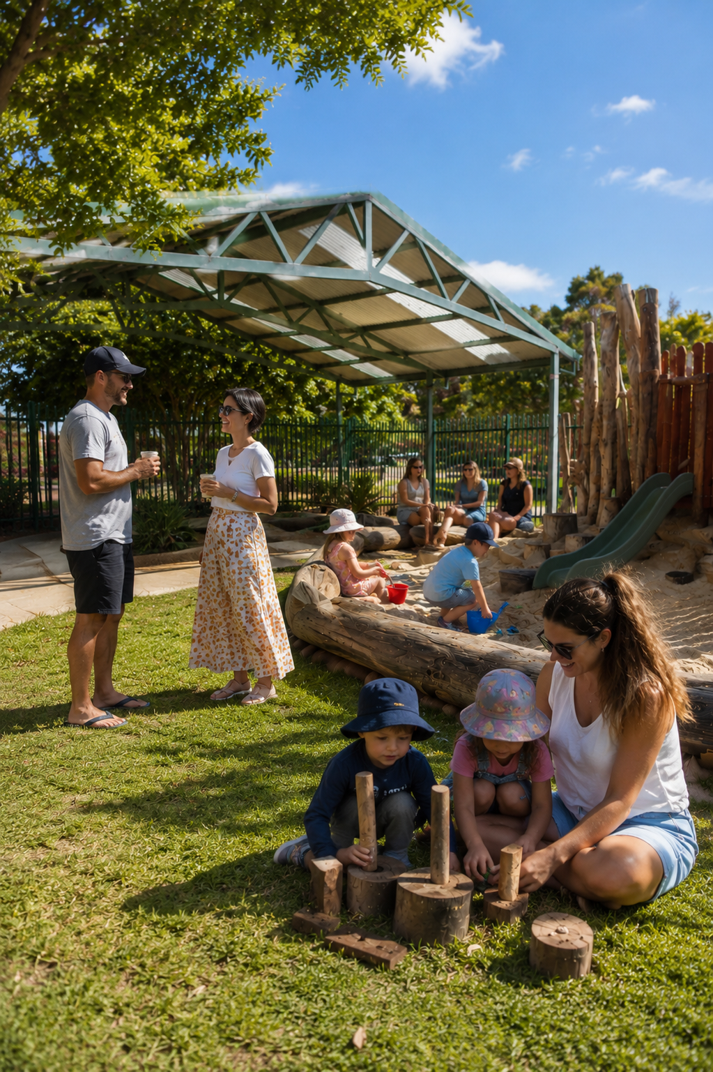 Families enjoying playgroup at Woodlupine Family Centre